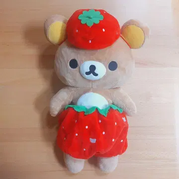 딸기 코스튬 40cm 리락쿠마 봉제 인형 레어 2013 한정판
