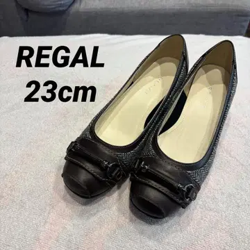 미사용급 리걸 REGAL 헤링본 펌프스 23cm 새상품급