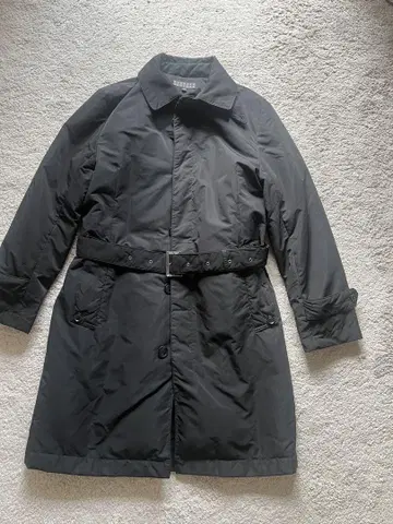 새상품급 BARNEYS NEW YORK 블랙 남성용 트렌치 다운 코트 M