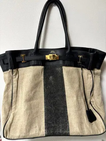 M.U.L. 엠유엘 린넨 핸드백 토트백