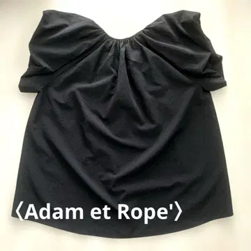 [ Adam et Rope ] 반팔 블랙 컬러 블라우스 Freesize
