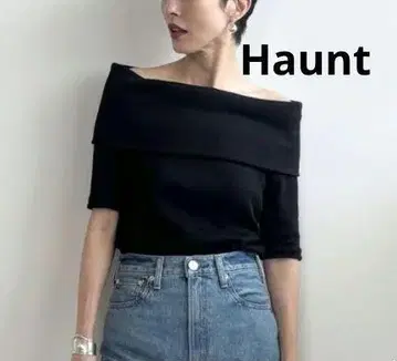 [ 미사용 새상품 ] Haunt 오프숄더 상의 M 하운트 38M