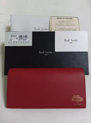 폴 스미스 장지갑 빨간색 미사용 새상품 박스 포함