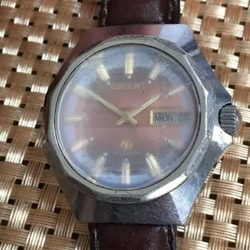 레어! ORIENT Ha 오토매틱 자동 와인딩 AT 남성용 손목시계.