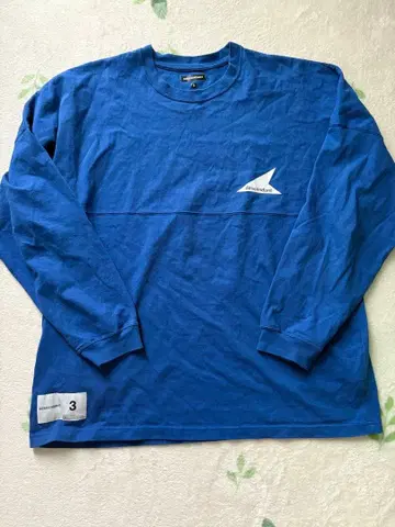 DESCENDANT 파랑 긴팔 티셔츠 사이즈 3