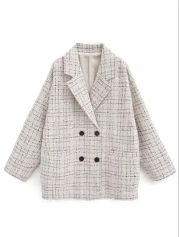 [ 새상품급 ] GRL 그레일 라메 트위드 미들 기장 코트 dk1319