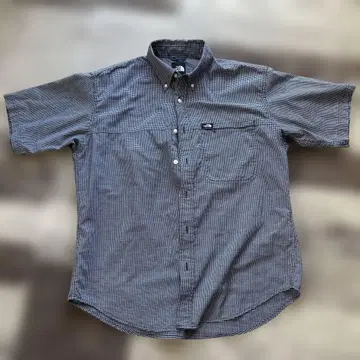 THE NORTH FACE 반팔 셔츠 L 사이즈 체크 무늬 블루