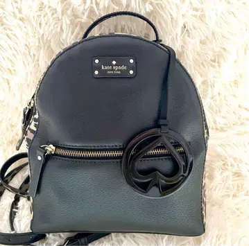 케이트 스페이드 뉴욕 가죽 백팩 레오파드 무늬 참 포함