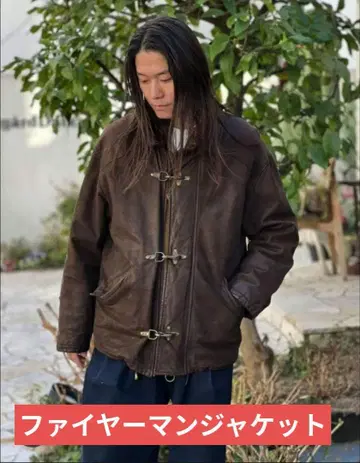 CONBIPEL 가죽 파이어맨 자켓