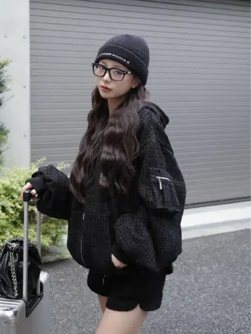 Darich 다리치 트위드 카고 셋업 블랙 프리