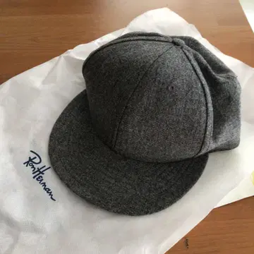 롱하먼 그레이 울 혼방 캡