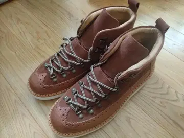 Fracap M130 브라운 가죽 하이컷 부츠