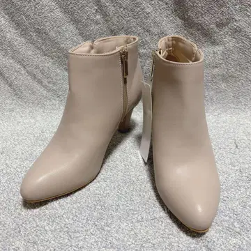 [ 미사용 새상품 ] any sis 숏부츠 지퍼 베이지