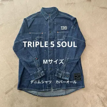 트리플 파이브 소울 커버올 데님 셔츠 tripleFiveSoul