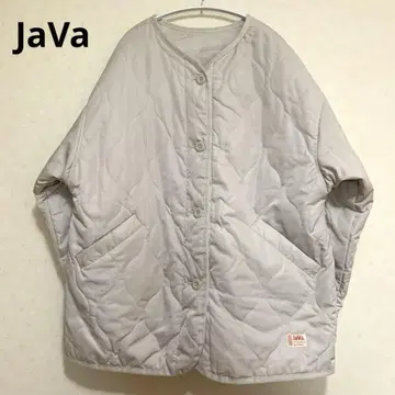 JaVa 아이보리 퀼팅 자켓