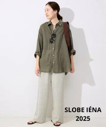 SLOBE IENA 멀티 스트라이프 이지 팬츠