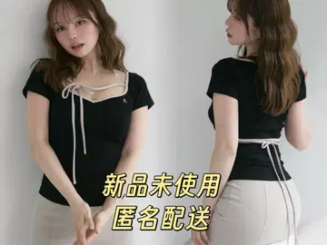 andmary 블랙 상의 티셔츠 선물