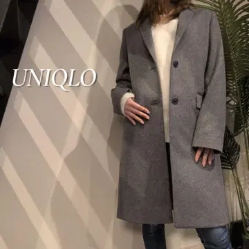 [ 새상품급 ] UNIQLO 울 캐시미어 체스터 코트 여분 버튼 포함