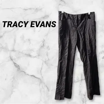 TRACY EVANS 스트라이프 슬랙스 사이즈 7 남성용 롱 바지 파랑