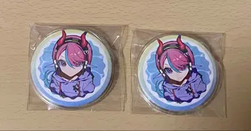 CrasyRaccoon CR selly 캔뱃지 2개 세트 1