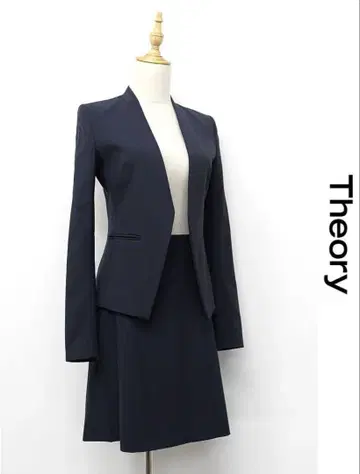 [ Theory ] 셋업 수트 노카라 00 네이비