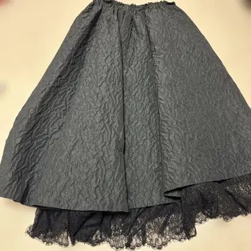 UNITED ARROWS 플레어 스커트 블랙