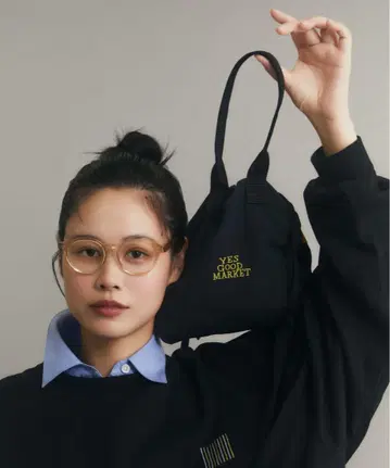 YES GOOD MARKET 숄더백 블랙