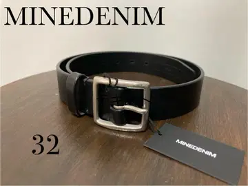MINEDENIM 레더 오피서 벨트 32