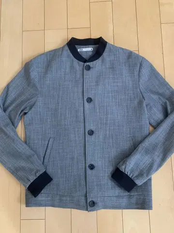 [새상품급] ZARA 그레이 리브 칼라 자켓 블루종 M 사이즈