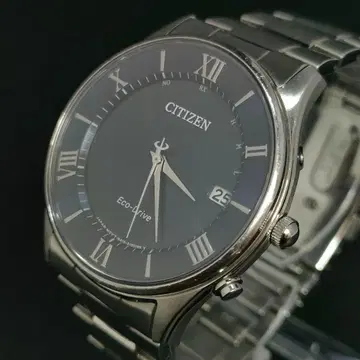 컨디션 최상 CITIZEN 시티즌 네이비 블루 실버 솔라 남성용