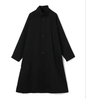 caban 울 개버딘 스탠드 카라 코트