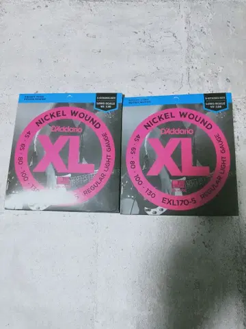 D'Addario EXL170-5 니켈 와운드 줄 2세트