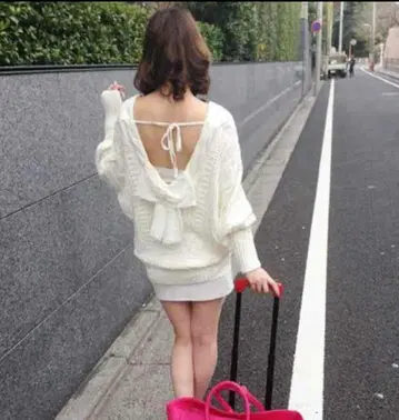다투라 택 포함 새상품 갸루 돌먼 니트 리본 헤이세이 갸루
