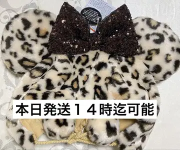 미니 팬캡 레오파드 무늬 레오파드 디즈니랜드 씨