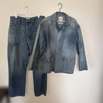 BOWWOW 데님 자켓과 팬츠 셋업