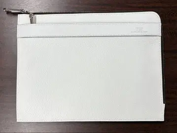 크리잔 제터 화이트 가죽 클러치백 토요오카 가방