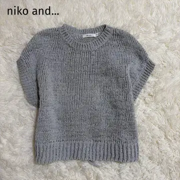 *niko and - *니코앤드 [ M ]  니트 베스트 뒷 리본