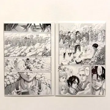 진격의 거인 원작 엽서 리바이