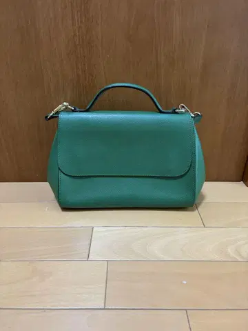 소가죽 MADE IN ITALY 그린 숄더백