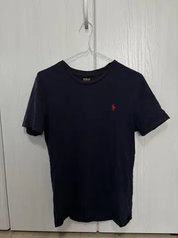 POLO 네이비 T셔츠 로고 자수