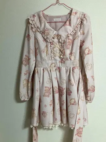 LIZLISA 마이멜로디 꽃무늬 프릴 원피스