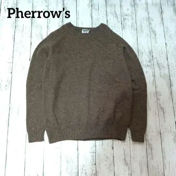 [ Pherrow's ] 페로우즈 울 니트 크루넥 사이즈 XL