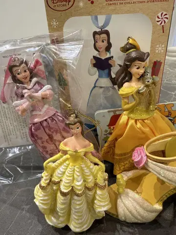 디즈니 미녀와 야수 벨 피규어 오너먼트 크리스마스 오너먼트