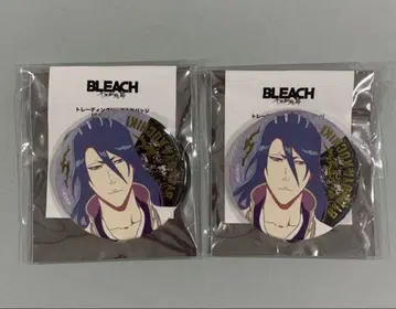 BLEACH 금박 젤 캔뱃지 쿠키치 뱌쿠야 2개