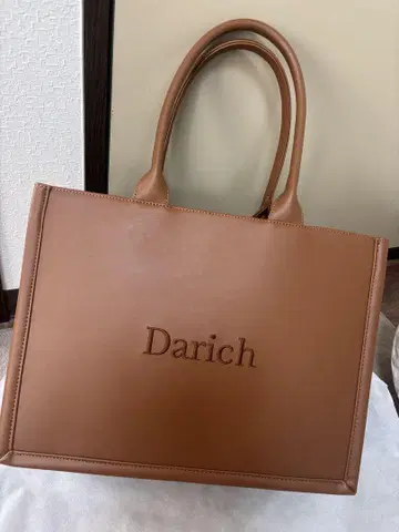Darich 로고 가죽 토트백 다리치