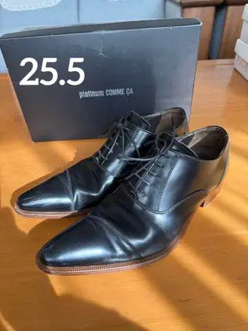 platinum COMME CA 블랙 드레스 슈즈 102 25.5cm
