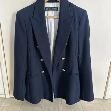 ZARA 네이비 더블 브레스트 자켓 S