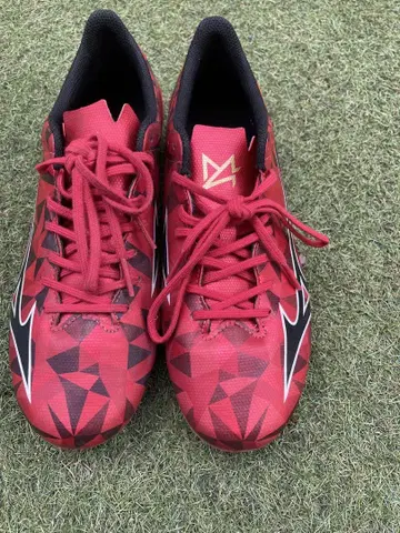 미즈노 축구화 알파 2 스파이크 루비 레드 25.5cm