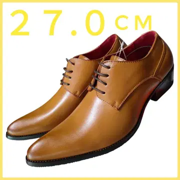 메루카리 택배 즉시 구매 OK Zeeno 27.0cm 브라운 가죽 신발