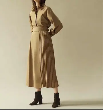 uncrave 스커트 플리츠 비대칭